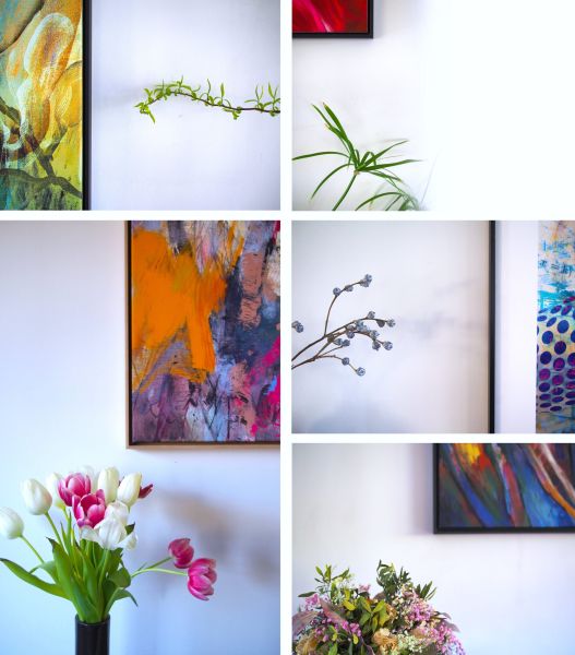 Gespiegeltes Bild - Blumen Layout