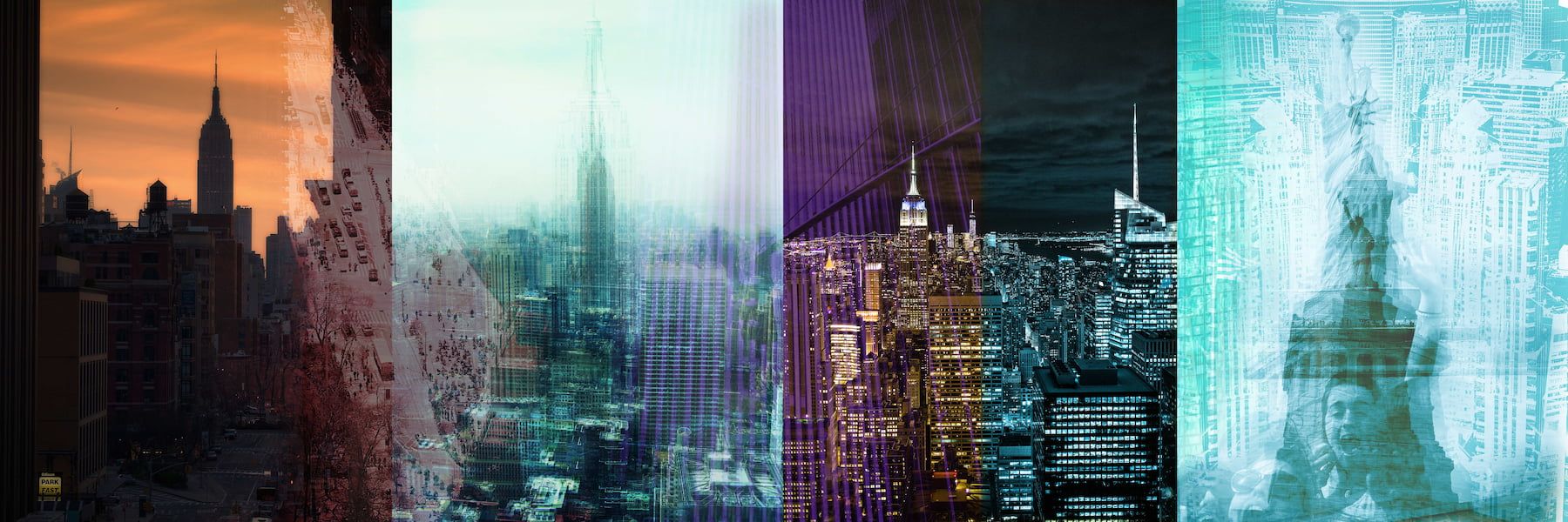 Geschichtetes Bild - Poster 2 Flat