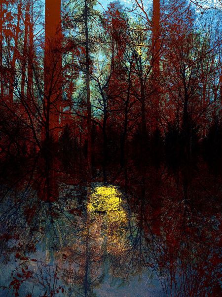 Geschichtetes Bild - unangekündigt jemand